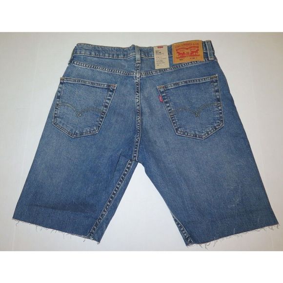 Levi's 511 Men's Sz 32 Blue Denim Slim Straight Jean Shorts - Picture 2 of 7